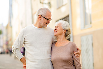 Image showing senior couple on city street