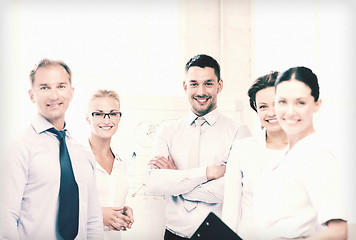 Image showing friendly business team in office