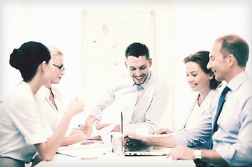 Image showing business team having meeting in office