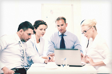 Image showing business team having meeting in office