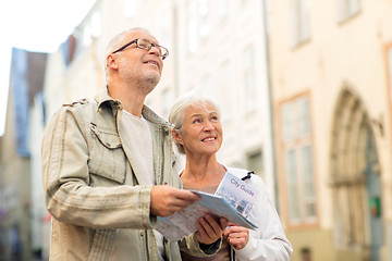 Image showing senior couple on city street