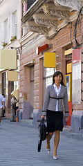 Image showing Businesswoman in the street