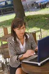 Image showing Businesswoman working