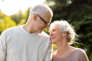 Image showing senior couple in park