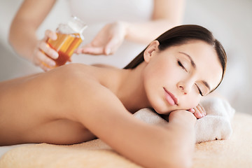 Image showing beautiful woman in spa