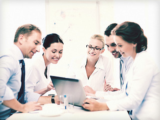 Image showing business team having meeting in office