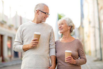 Image showing senior couple on city street