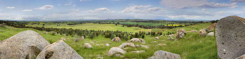 Image showing Views of Cowra and east towards Wyangala and Mt McDonald