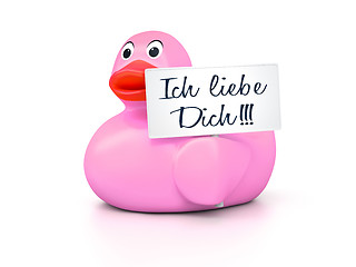 Image showing Rubber Ducky Love You