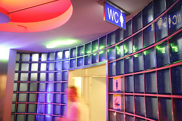 Image showing Colorful toilet