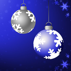 Image showing Shiny Christmas Ornaments