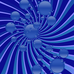 Image showing Blue Bubble Vortex