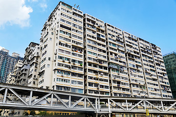 Image showing Old apartments in Hong Kong