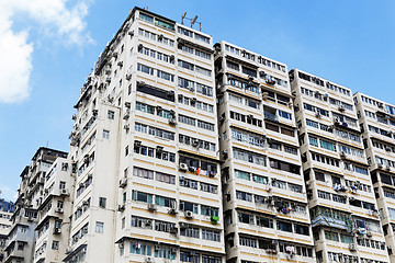 Image showing Old apartments in Hong Kong