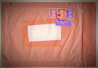 Image showing Retro letter envelope