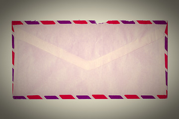 Image showing Retro letter envelope