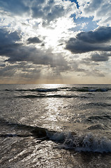 Image showing Sun and sea