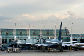 Image showing Plane at the gate