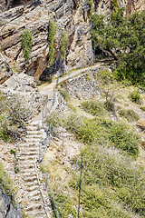 Image showing Oman path Saiq Plateau