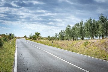 Image showing Road landscape Tuscany