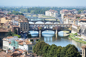 Image showing Florence with ponte vecchio