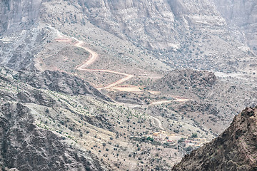 Image showing Road Jebel Akhdar Oman