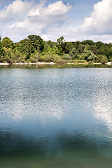 Image showing Lake with trees in Bavaria