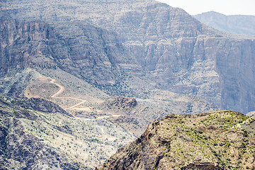 Image showing Landscape Jebel Akhdar Oman