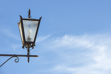 Image showing Lamp with blue sky