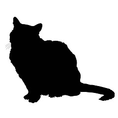 Image showing cat silhouette 2