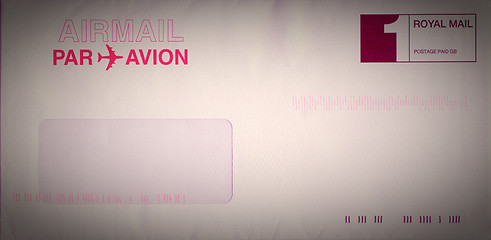 Image showing Retro letter envelope