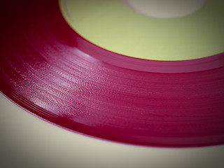 Image showing Retro look Vinyl record