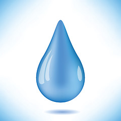 Image showing blue water drop