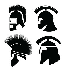 Image showing silhouettes of helmet