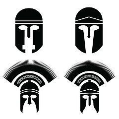 Image showing silhouettes of helmet