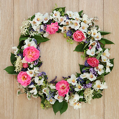 Image showing Summer Flower Wreath