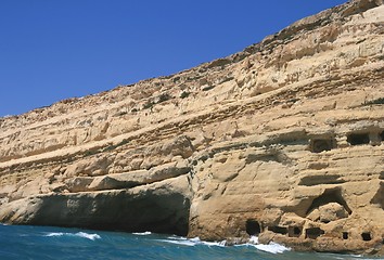 Image showing Caves in Matala