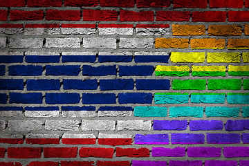 Image showing Dark brick wall - LGBT rights - Thailand