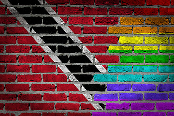 Image showing Dark brick wall - LGBT rights - Trinidad and Tobago