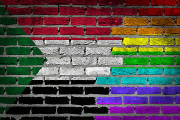 Image showing Dark brick wall - LGBT rights - Sudan