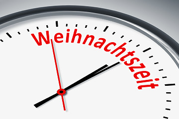 Image showing Uhr mit Text