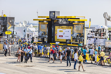 Image showing The Podium of Le Tour de France