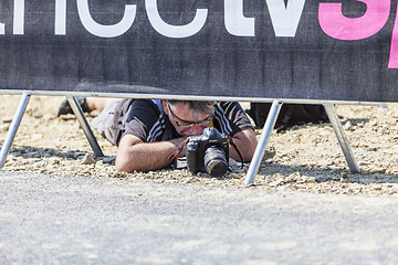 Image showing Photographer at Work - Tour de France