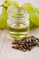 Image showing grape seed oil 