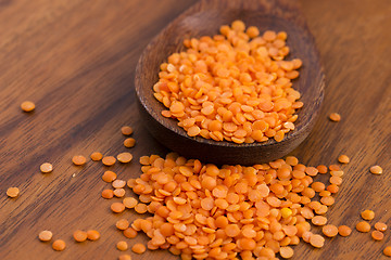 Image showing Dry Organic Red Lentils