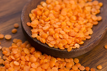 Image showing Dry Organic Red Lentils