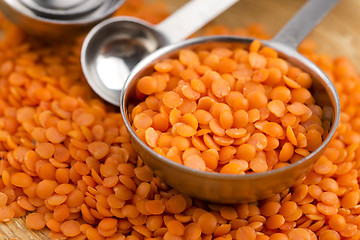 Image showing Dry Organic Red Lentils