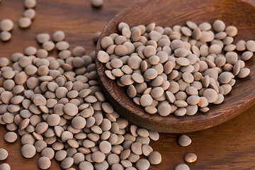 Image showing Dry Organic Brown Lentils