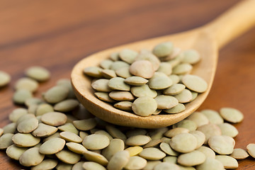 Image showing Dry Organic Green Lentils