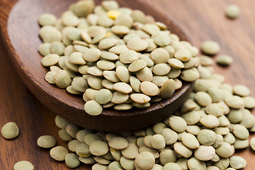 Image showing Dry Organic Green Lentils